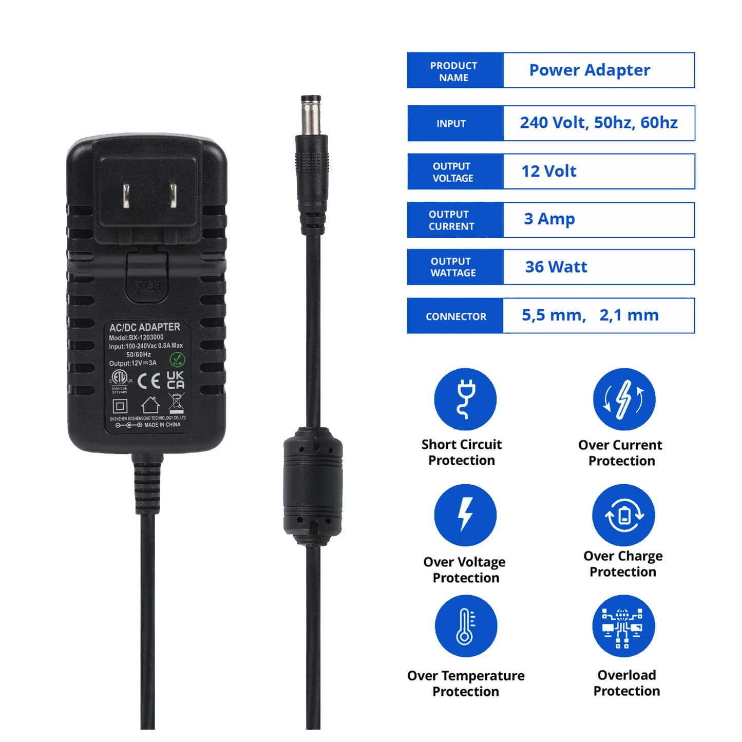 Alimentazione da 3 AMP